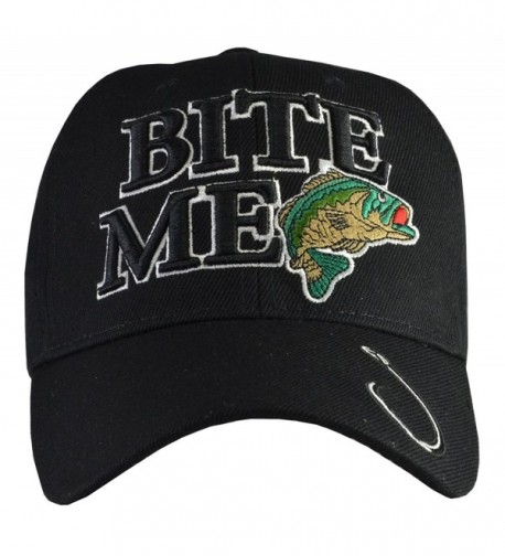 Incrediblegifts Outdoors Sports Hats (6 Styles) Fishing- Hunting - Bite Me Black - CB11P84JSGR