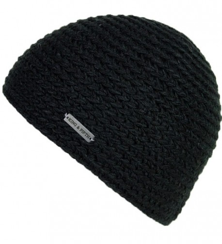 Skull Cap by King & Fifth Beanie for Men + Highest Quality and Perfect Form Fit + Knit Hat for Guys - Black - C711P24LK73