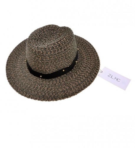 ZLYC Velvet Textured Fashion Elegant in Women's Fedoras