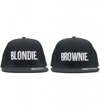 Blondie Brownie Snapback Pair Fashion Embroidered Snapback Caps Hip-Hop Hats - CT12H2AB3I9