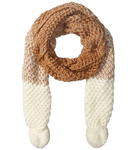 RAMPAGE Women's Oblong Scarf with Pom - Ivory - CP12HPYLESR