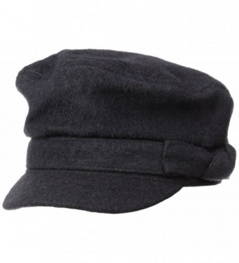 San Diego Hat Company Women's Brown Wool Blend Cabbie - Charcoal - CF11KYOJC9J