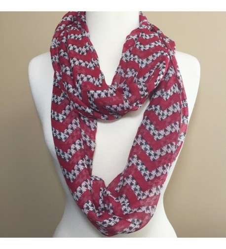 Houndstooth Lightweight Thin Infinity Scarf in Fashion Scarves