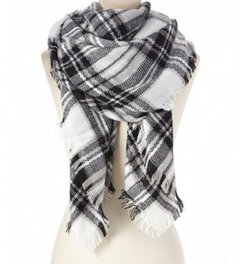 Large Blanket Scarf Shawl Black