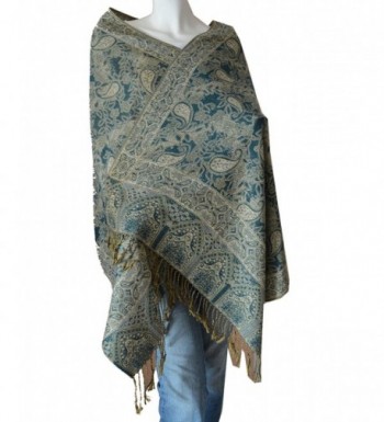 SCARF_TRADINGINC Women's Triplelayer Pashmina Shawl Wrap - Bj - CL115RKHGT3