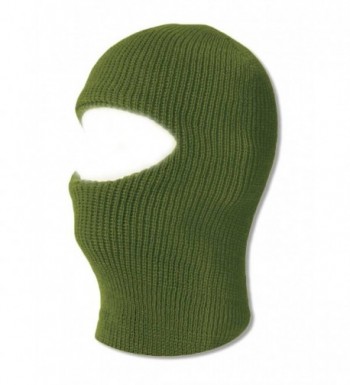 TopHeadwear One 1 Hole Ski Mask - Olive - C511Y93LMKN