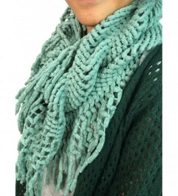 Fringed Infinity Lattice Scarves NSF2094