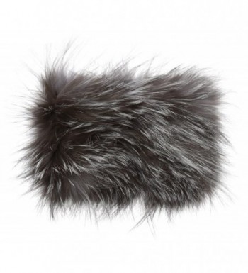 La Fiorentina Women's Fur Headband - Gray - CG12E2RZFHB