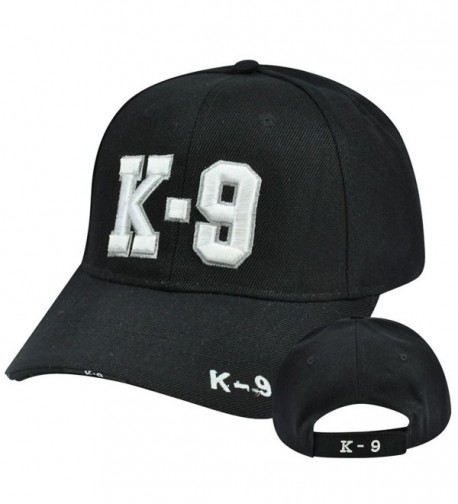 K-9 Police Unit Officer Gear- 3D Embroidered Adjustable Baseball Cap Hat - C312OCACM5I