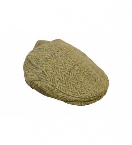 Walker and Hawkes Men's Ladies Derby Tweed Flat Cap Hunting Shooting Countrywear Hat - Light Sage - CG11RBHRLM7