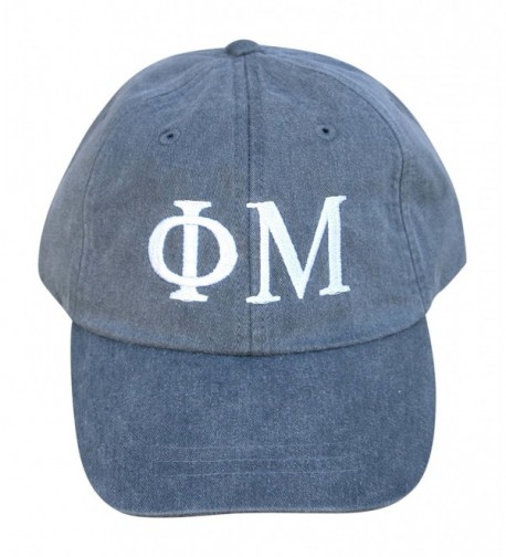 Mega Greek Womens Phi Mu Baseball Cap - Charcoal - C612DLULEW5