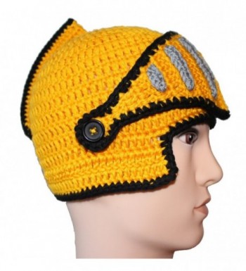 Free Fisher Unisex Knit Beanie Stubble Beard Soldier Yellow - CA11OX65KQD