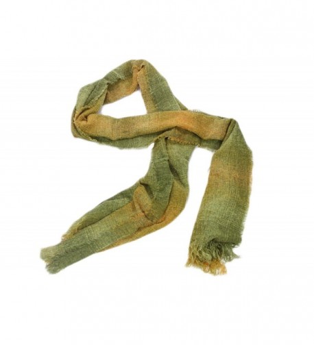 Long Scarves 84" Soft Lambswool Blend Multiple Colors Irish Made - Lime Check - CB12NYK4ANP