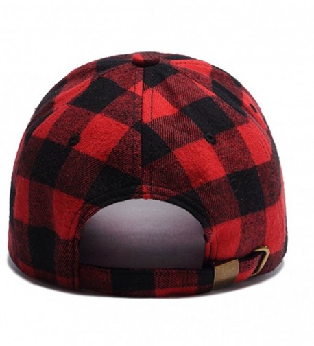 Clecibor Black Checked Baseball Outdoor in Women's Baseball Caps