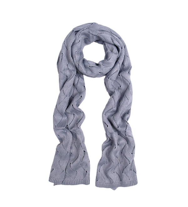 Premium Winter Flame Knit Scarf - Different Colors Available - Gray - CA11GENYOW9