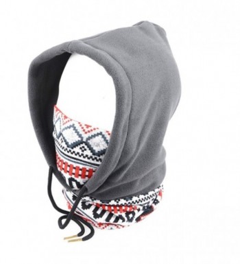 Triwonder Balaclava Fleece Warmer Winter - Grey - C412O0TKK0Y