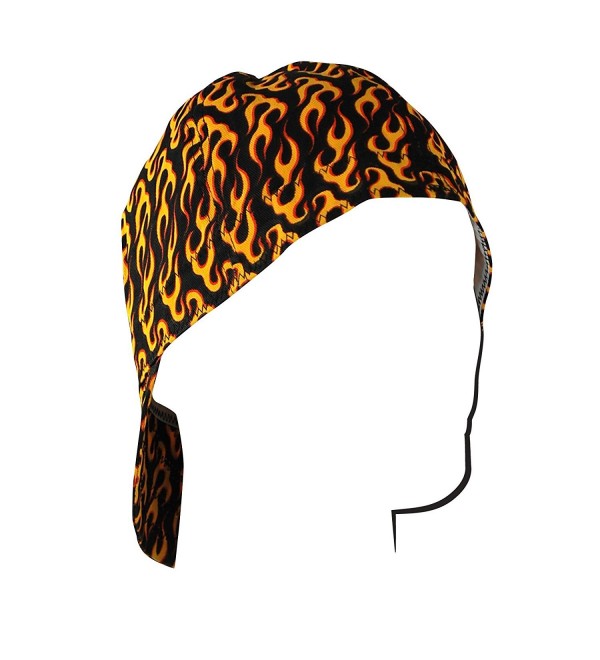 ZANheadgear Welder Cap with Flames Design (Black/Orange- 7.5") - C4110JBLNCB