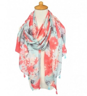 GERINLY Womens Scarves Blumarine OrangeRed