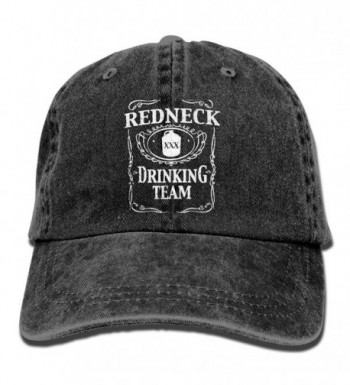 Redneck Drinking Team Unisex Cotton Denim Cowboy Hat Personalized Vintage Cap - Black - C51882AWWDC