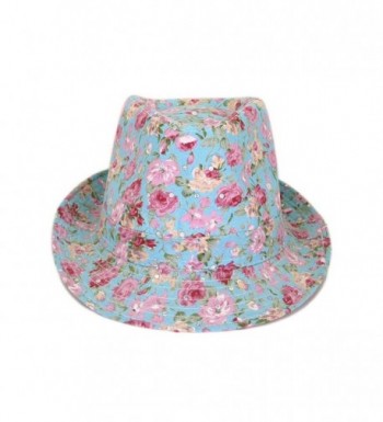 Cotton Floral Sequin Sparkle Fedora