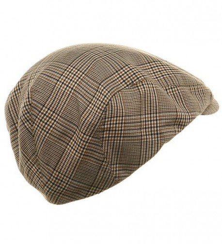 Big Size Elastic Plaid Fashion in Men's Newsboy Caps