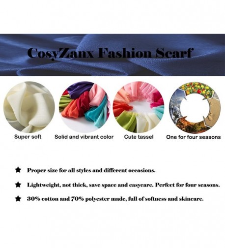 CosyZanx Women Lightweight Fashion Colors in Wraps & Pashminas