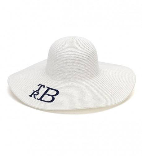 Wholesale Boutique Floppy Hat Personalized - White - CF12G2D8X5J