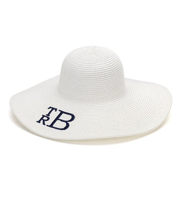 Wholesale Boutique Floppy Hat Personalized - White - CF12G2D8X5J