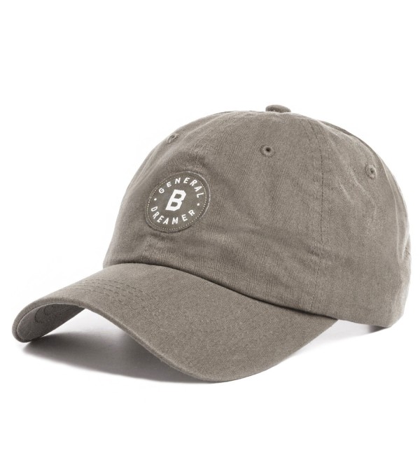 Vmevo Adjustable Cotton Baseball Cap Unisex Unconstructed Letters Dad Hat - Khaki - CB185EUYUW7