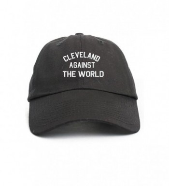 Cleveland Against The World Unstructured Dad Hat Baseball Cap-Black - CL12O2TZ4VK