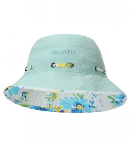 Ubestyle Outdoor Beach Travel Hat Women UPF 50+ Reversible Bucket Hats - Green - CE12EAR11LV