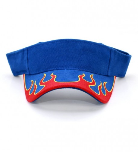 Fire Flame Visor Adjustable Royal