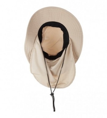 Boonie Ventilation Foldable Neck Khaki in Men's Sun Hats